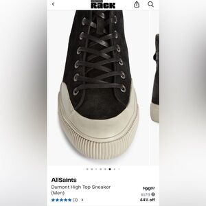 Men’s All Saints Dumont High Top Sneakers size 9